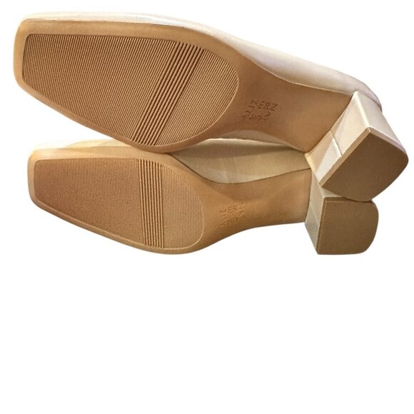 Naturalizer Karina Square Toe Pump - Size 8M - Satin Pearl Leather - Picture 5 of 9